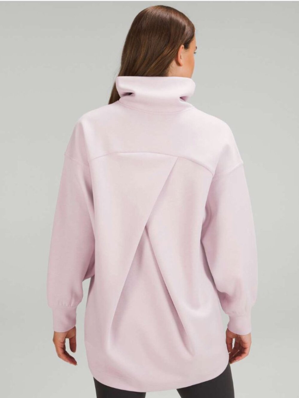 🍋 Lululemon Modal-Blend Turtleneck Tunic Pink Peony sz 4m $128 🍋 - Picture 2 of 7